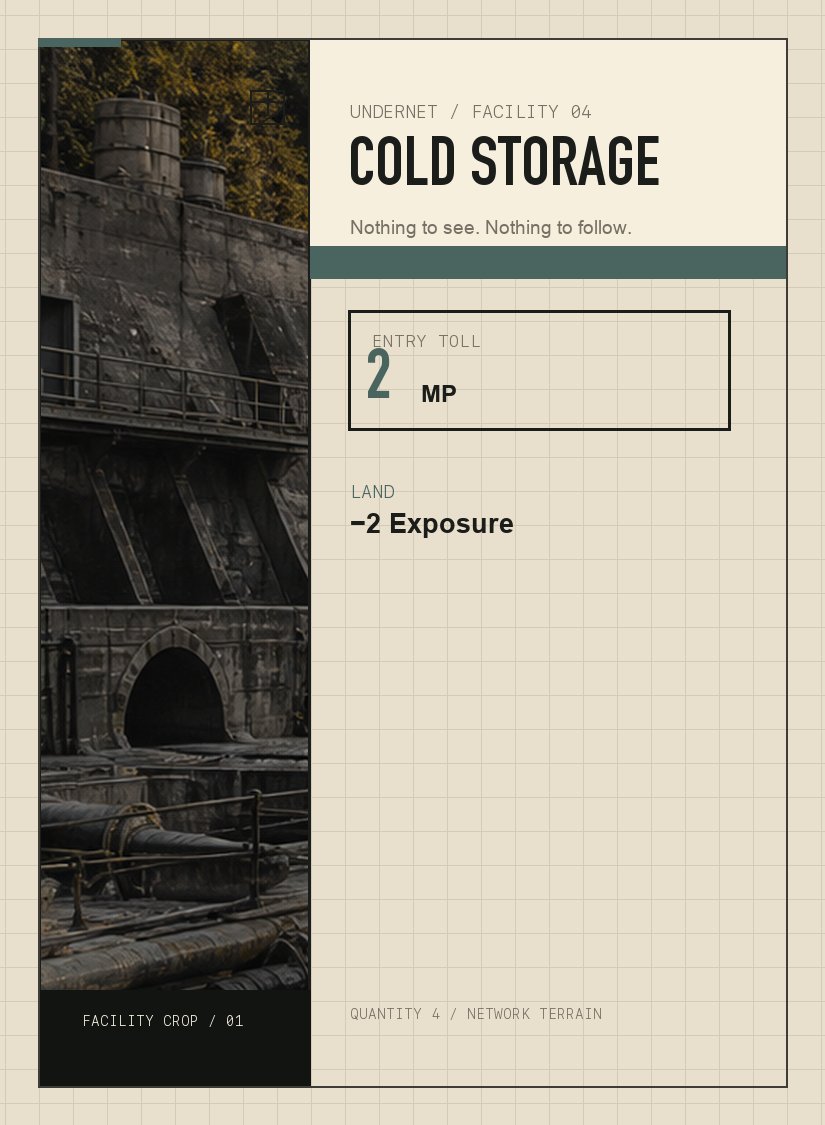 Undernet Cold Storage card in Layer 13
